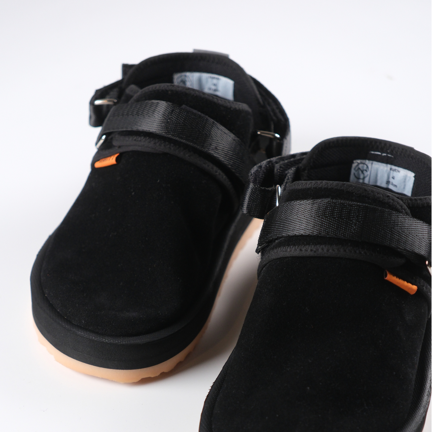 Top view of Graklu Phantom Suede Lifestyle Mule Sandals displaying the sleek design and quality materials used in its construction.