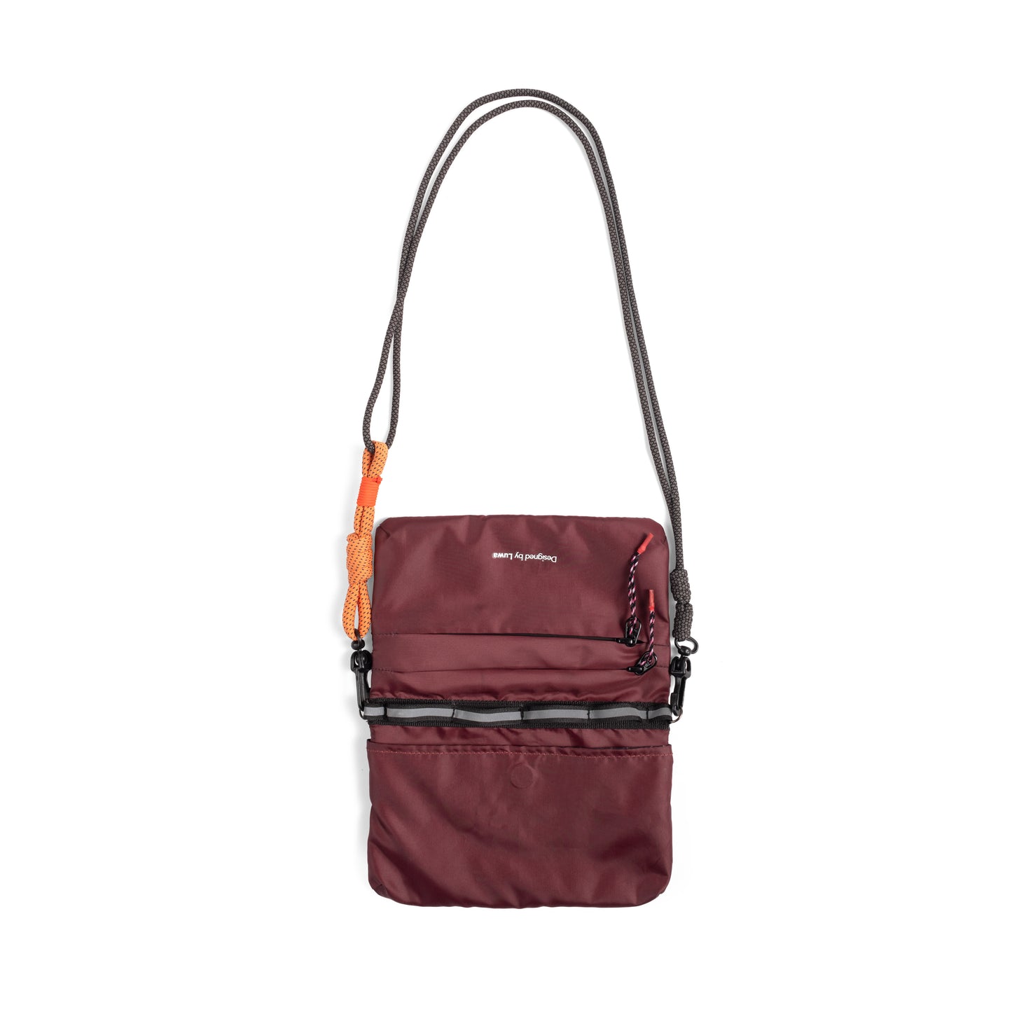BAGRU Sienna Crossbody being worn with an adjustable strap, perfect for urban adventures and outdoor activities.