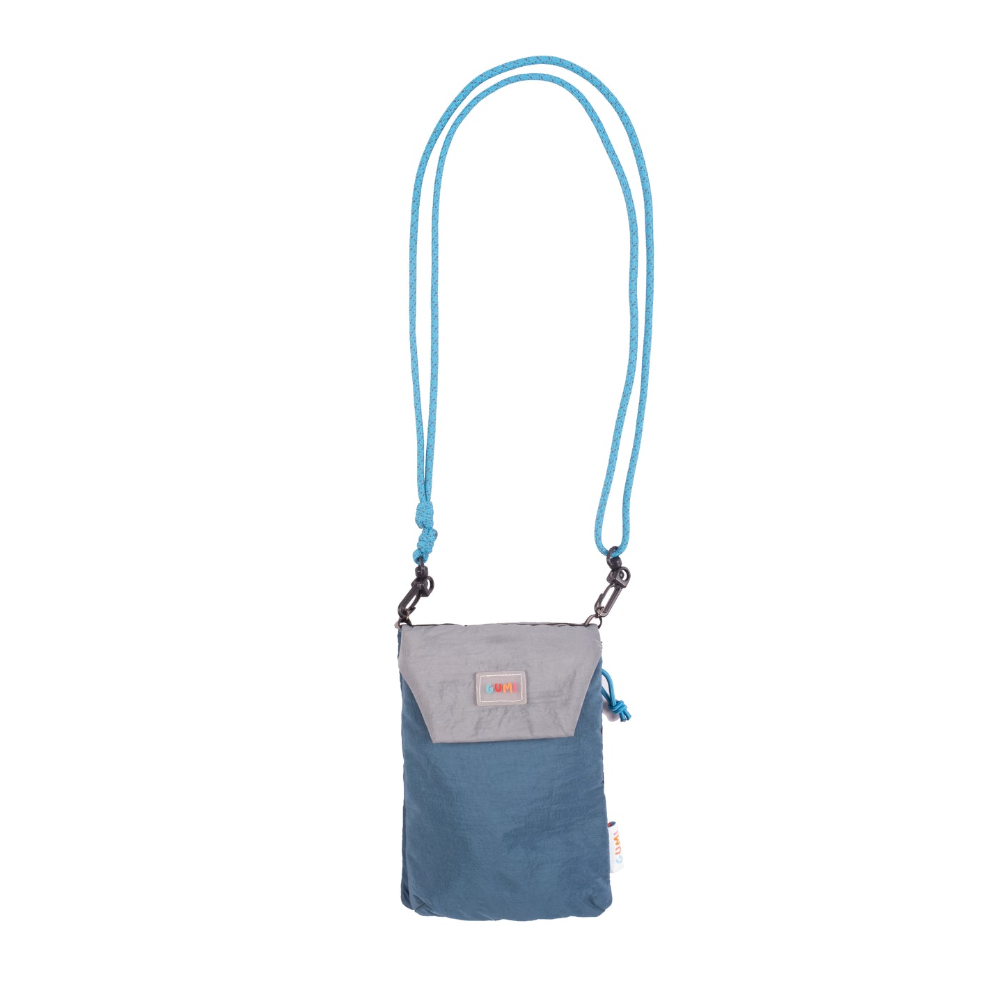 SITO Frozen Sky Kids Crossbody Bag hanging with an adjustable rope strap, showcasing a sleek design ideal for young adventurers.