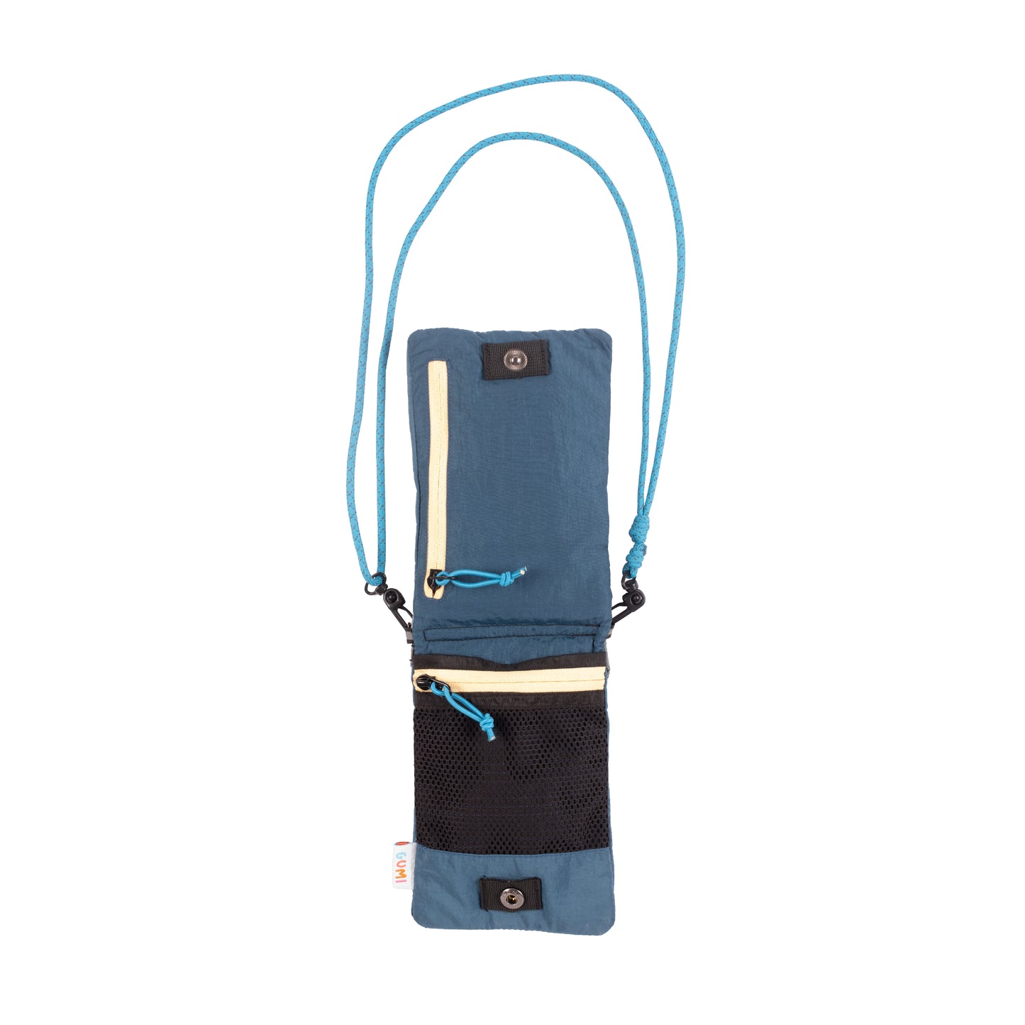 Open SITO Frozen Sky Kids Crossbody Bag showing multiple pockets, designed for children to keep their belongings organized.
