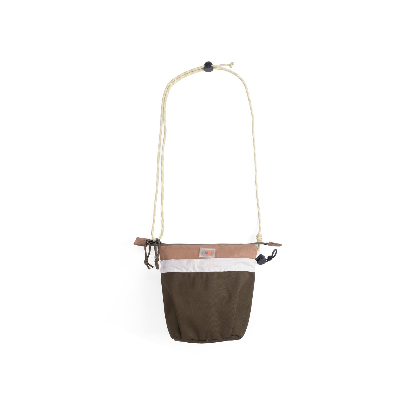 PIXIES Nutty Sprout bag, lightweight and water-resistant with an adjustable cord strap.