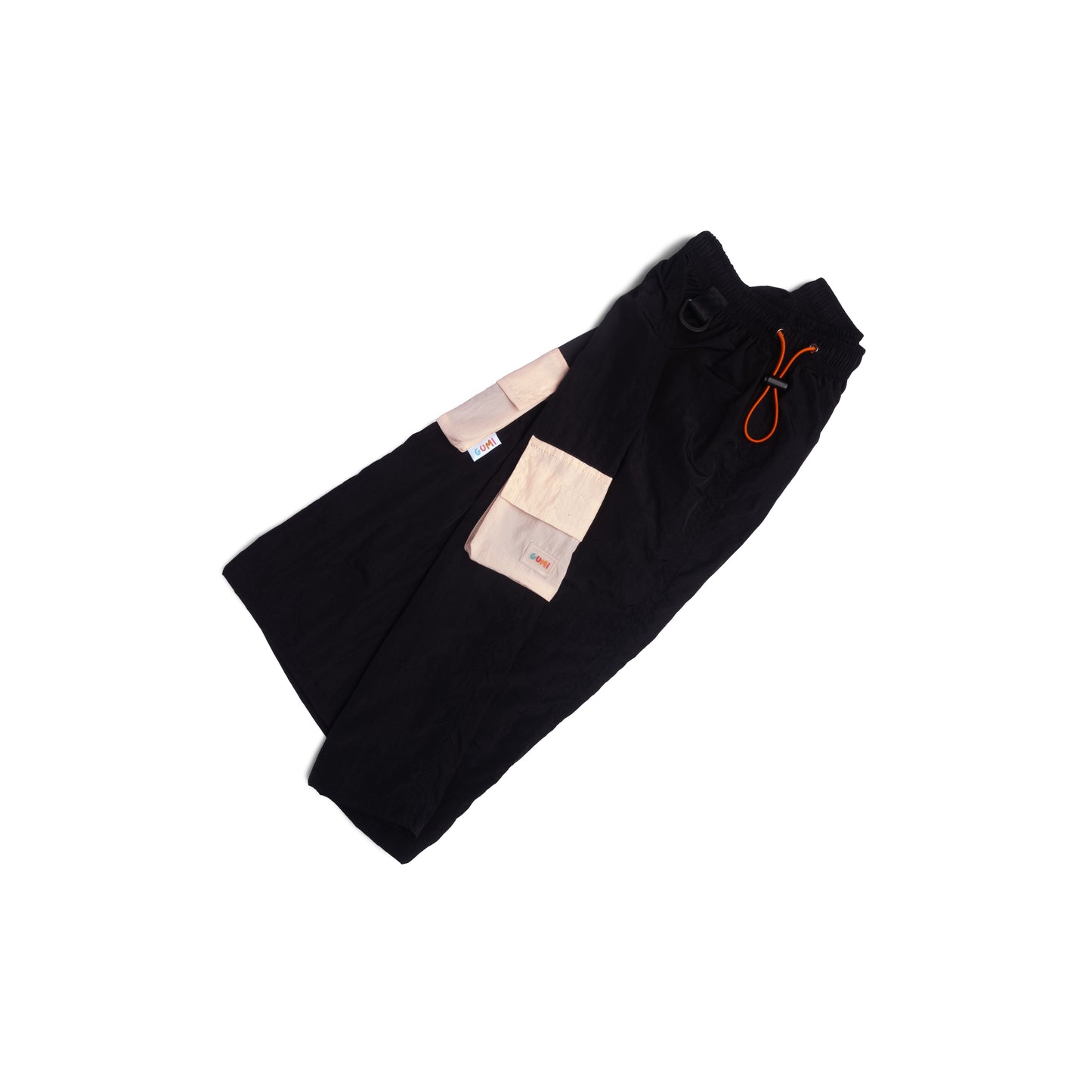 Side angle of the SKERT Smoky Peak Kids Long Cargo Skirt, highlighting its lightweight material, adjustable waist, and practical cargo pockets for on-the-go fun.