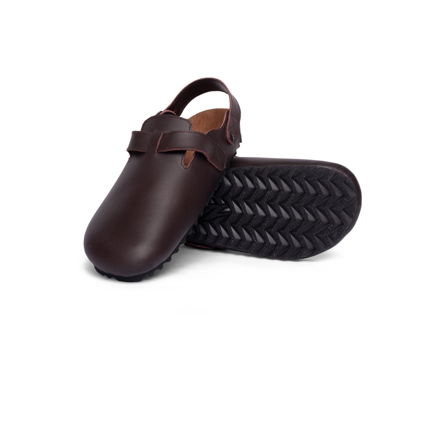 BEHDO Clogs in Crimson displayed on a natural background, illustrating their unique style for Comfortable clogs.
