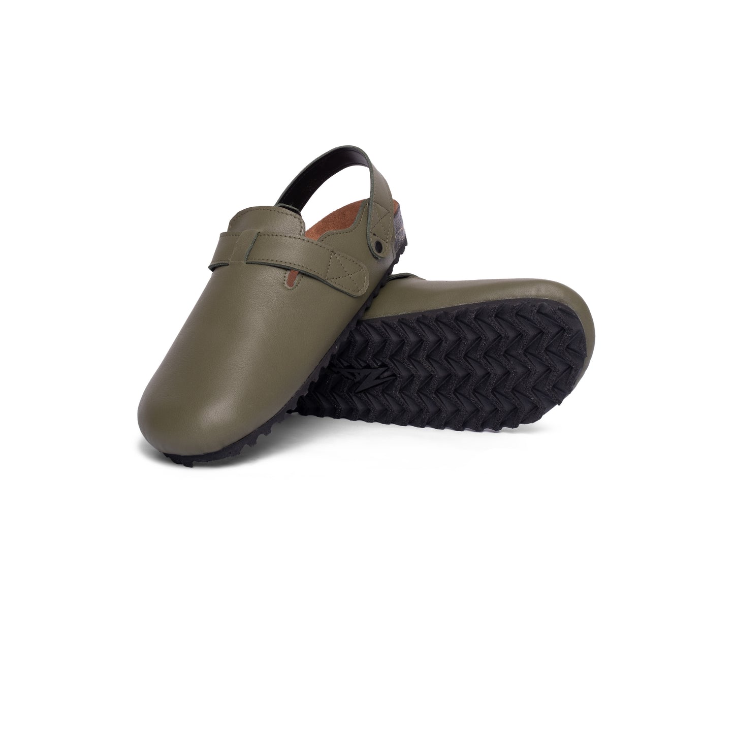 BEHDO Clogs in Meadow displayed on a wooden surface, demonstrating their premium quality as Comfortable Clogs.