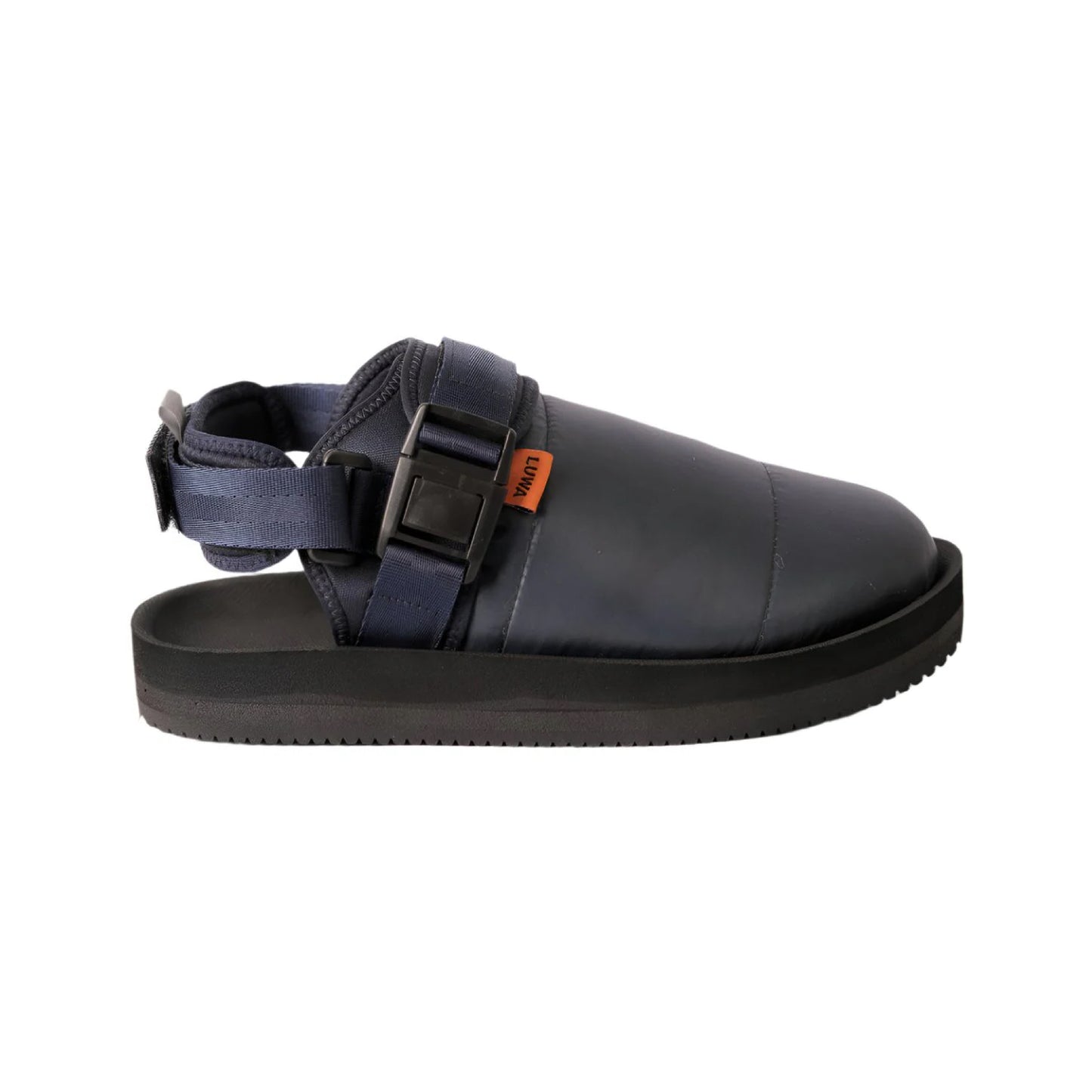GRAKLU Artic Weave Outdoor Mule Sandals showcasing a side view with padded design and touch-strap fastening.