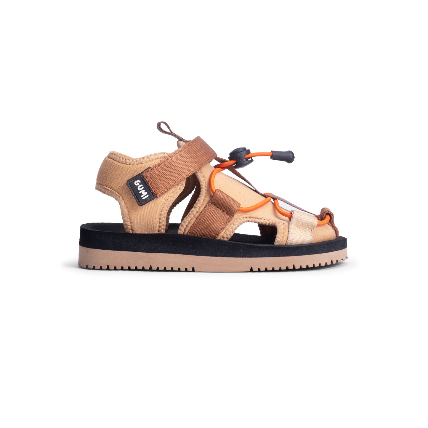 HYDE Sunlit Mars - Hybrid Sandals for Kids in a side view showcasing a stylish design with vibrant colours and adjustable straps.