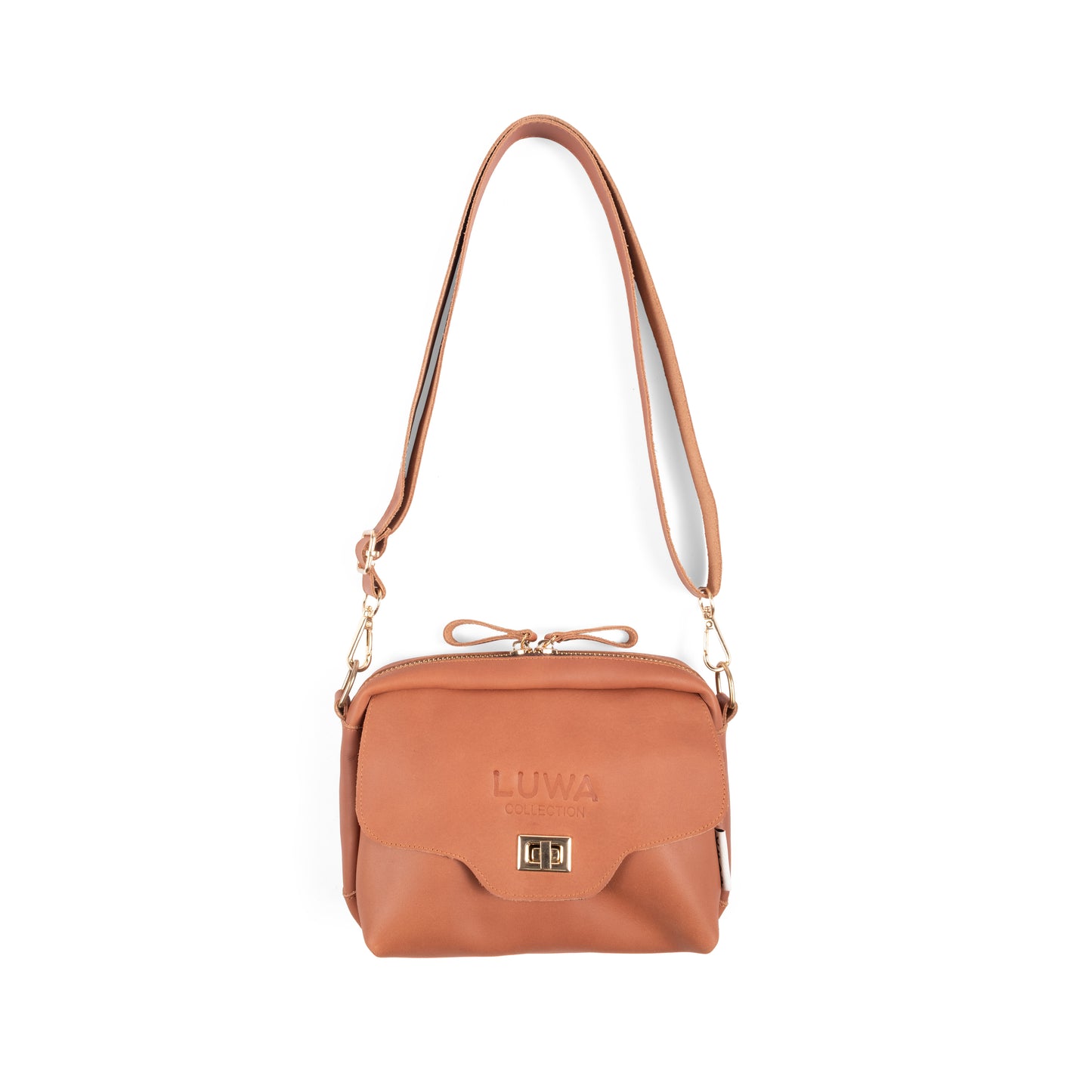 KULBU Crossbody in Tan ( Leather )