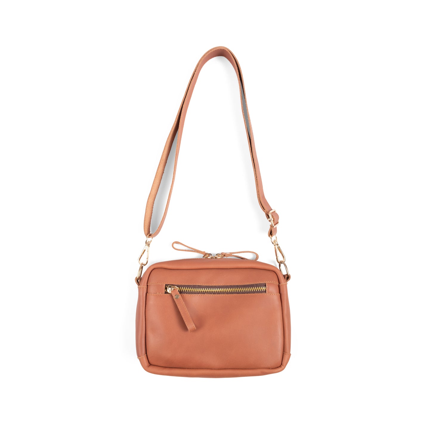 KULBU Crossbody in Tan ( Leather )