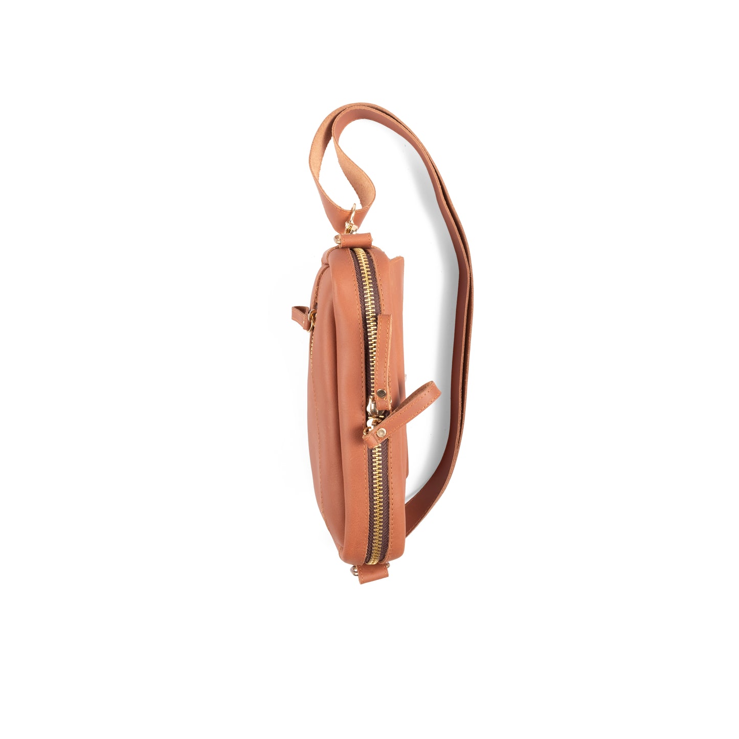 KULBU Crossbody in Tan ( Leather )