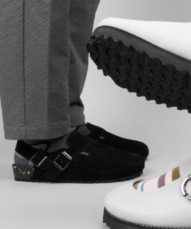 THEPM Clogs in Raven ( Suede ) - Luwa